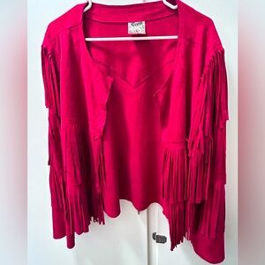 Vocal fringe jacket, large